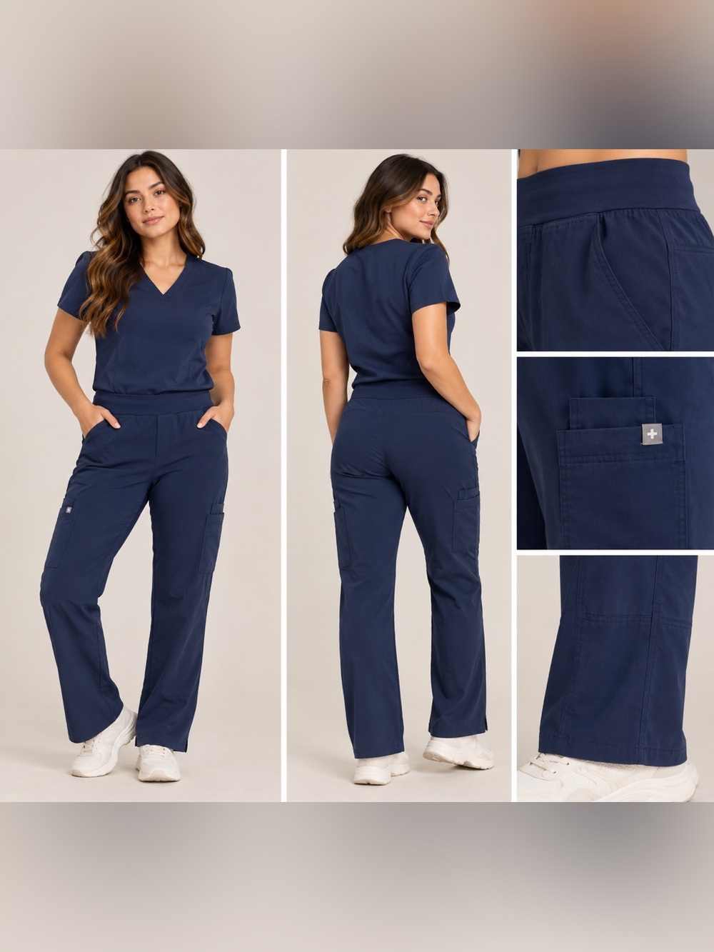 FIGS Technical Collection Navy Cargo Scrub Pants – Size S